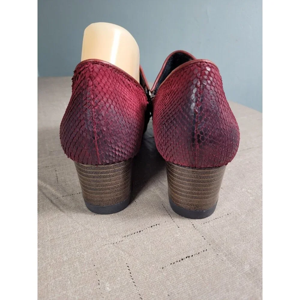 Bussola Women's Size 9 39 Ankle Boots Weyburn Willow Wedges Missouri Wine (869) - Picture 4 of 9